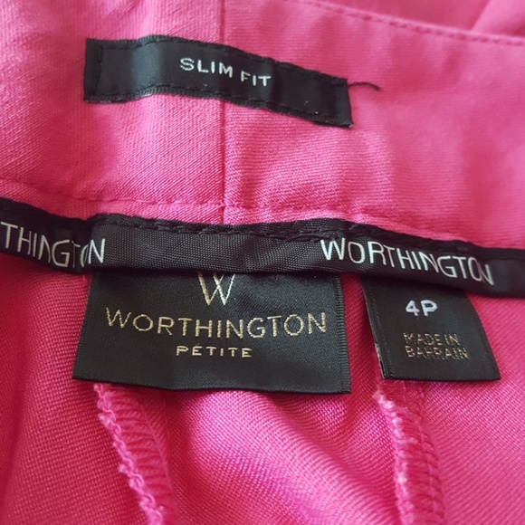 Worthington💙 Hot Pink Cropped Regular Ankle Pant - Picture 3 of 4